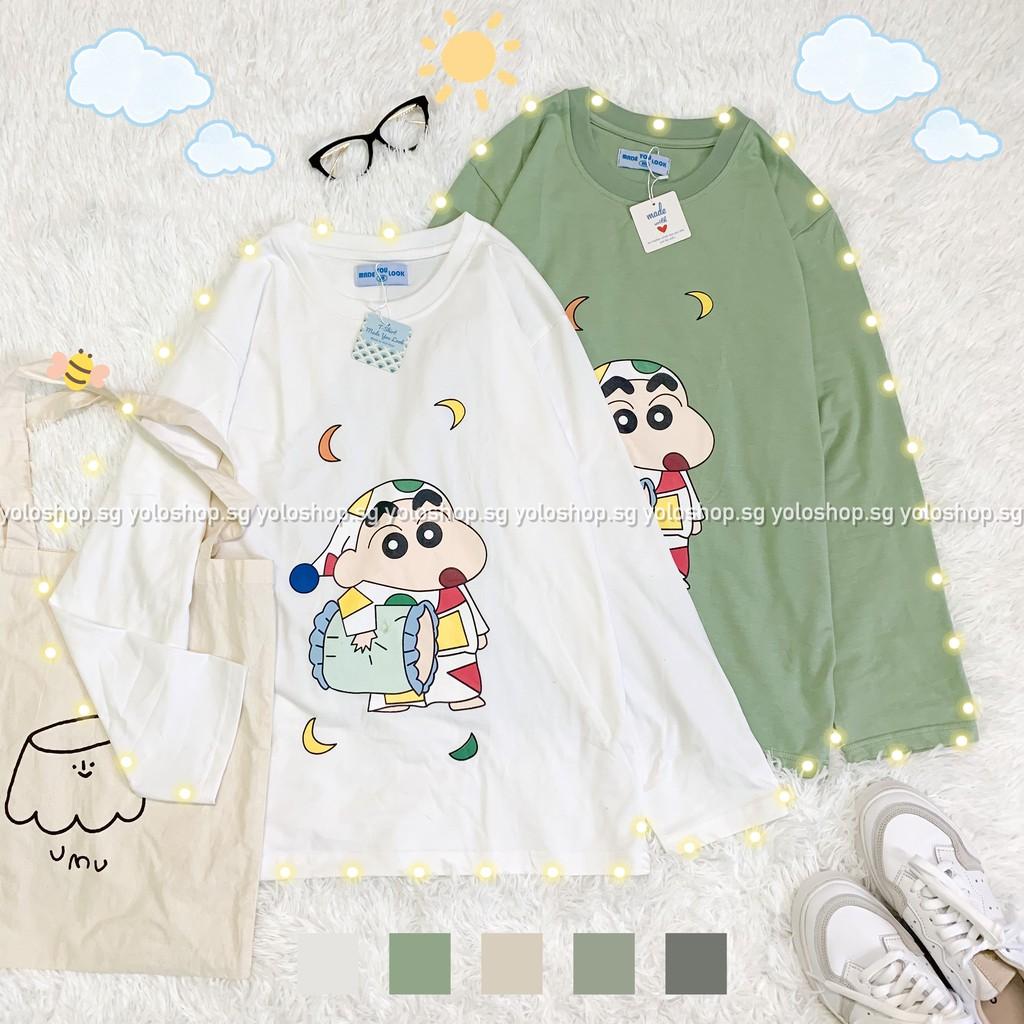 Áo Thun Tay Dài Unisex CUSHIN ĐỒ NGỦ Form Rộng Thu Đông