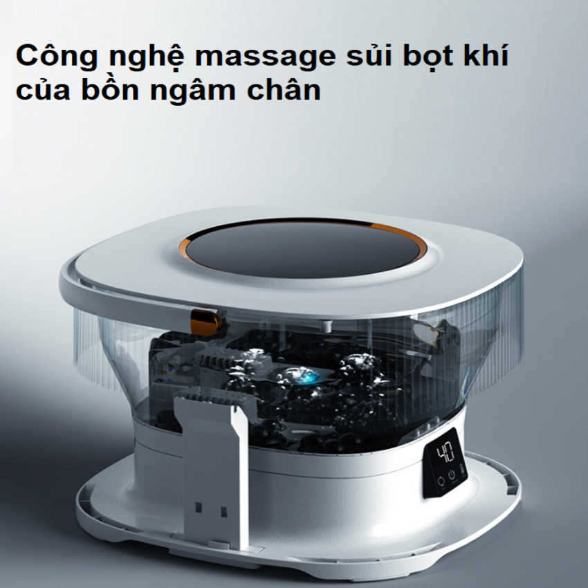 Bồn ngâm chân massage tự động Philips PPM3111F, dung tích 15 lít - Hàng Chính Hãng