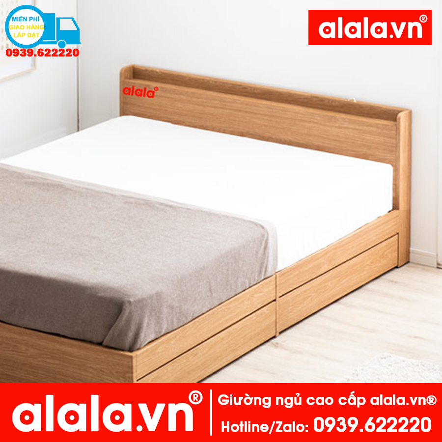 Giường ngủ 1m x 2m ALALA cao cấp - Thương hiệu alala.vn - ALALA27