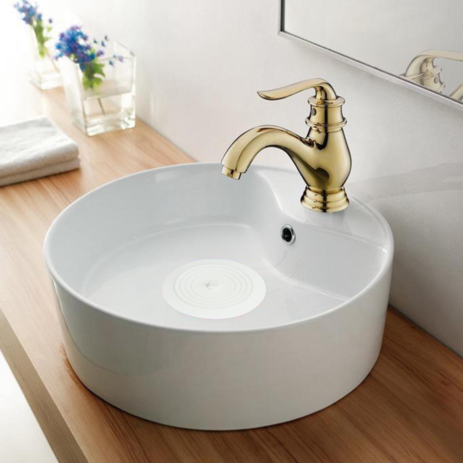 Silicone Tub Stopper Bathtub Drain Stopper Sealing Sink Stopper White