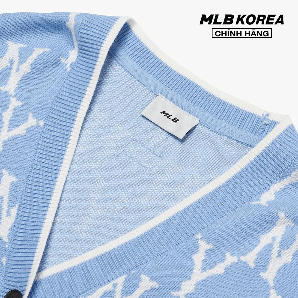 MLB - Áo khoác cardigan phom suông cổ V Monogram 3AKCM0121