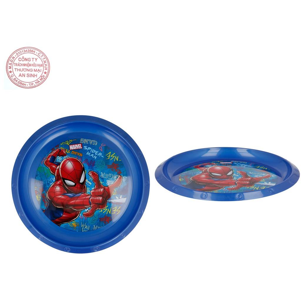 Combo SieuKid Gồm Bát, Đĩa Và Bình Nước Pop Up Canteen Spider-Man Graffiti 450ml Chính Hãng