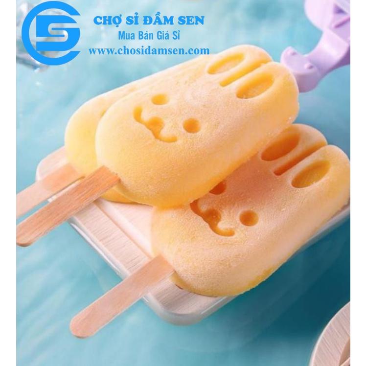 Khuôn Kem 3D silicon. Khuôn thạch rau câu, khuôn tàu hũ Singapor. Giao mẫu ngẫu nhiên. Tặng kèm 50 que