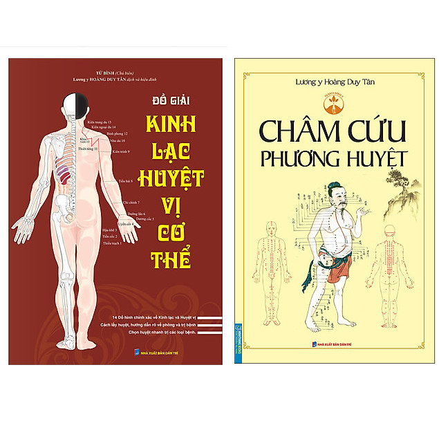 Combo Châm Cứu Phương Huyệt +Đồ Giải Kinh Lạc Huyệt Vị Cơ Thể