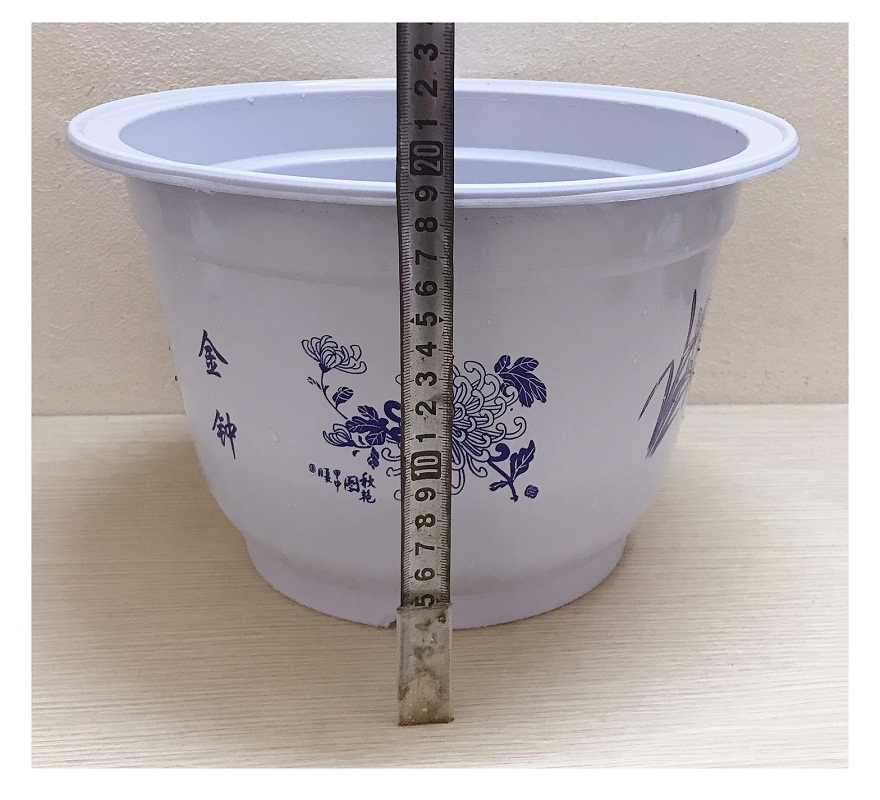 10 Chậu Nhựa Trồng Cây Hoa, Cây Cảnh A320x200 - Chậu nhựa giả Sứ hoa Xanh A330x200