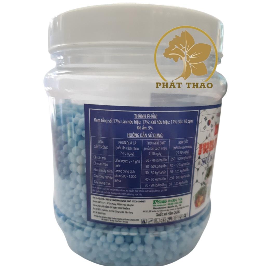 Phân Bón NPK 17-17-17+TE (200g), Nhập Khẩu Hàn Quốc, dùng cho cây dâu tây, hoa hồng và cây kiểng