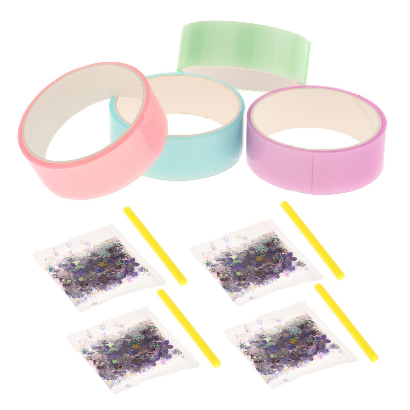 4 Pieces Sticky Tape for Kids Adults Pinch Toy Classroom DIY Craft