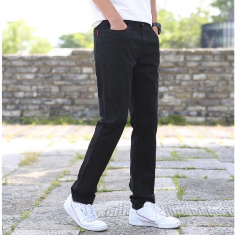 Quần jean bò nam dáng baggy ống suông rộng phong cách bụi style hàn quốc