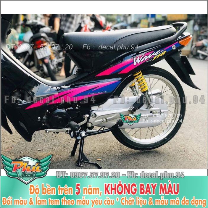 Tem rời Wave nhỏ hồng đen
