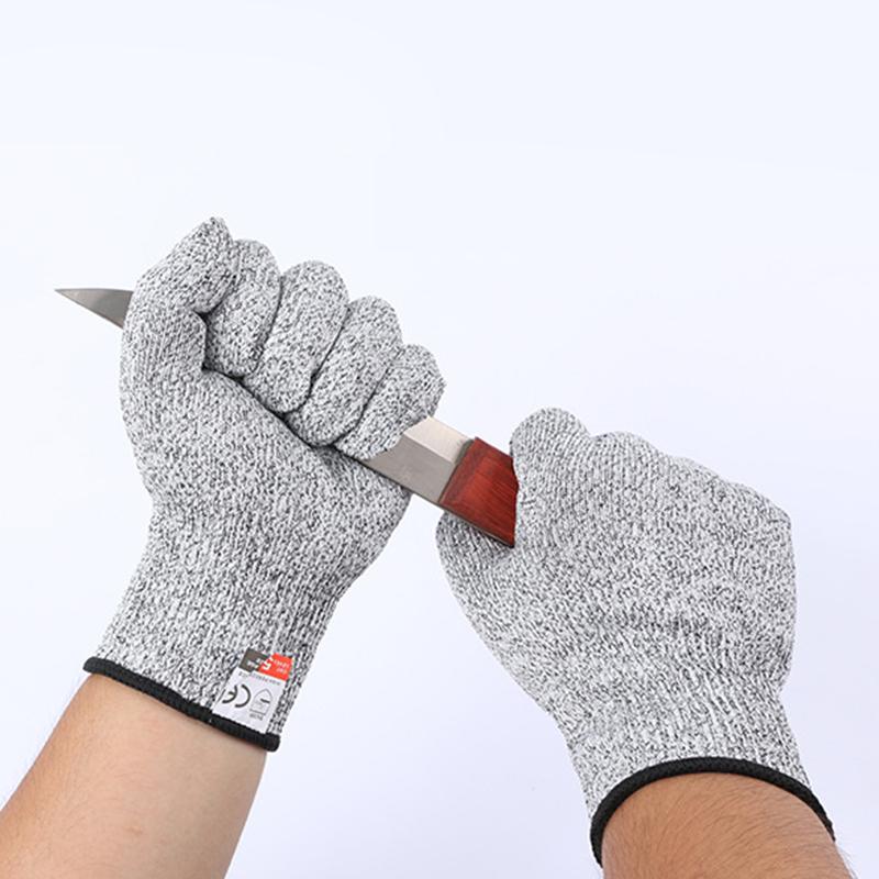 Găng tay chống cắt an toàn HPPE cấp 5 Công nghiệp có độ bền cao Nhà bếp Làm vườn Chống trầy xước Cắt kính Đa năng