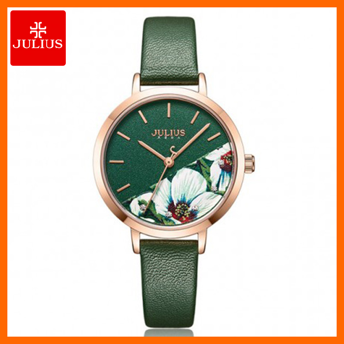 Đồng Hồ Nữ Dây Da Julius JA-1089D