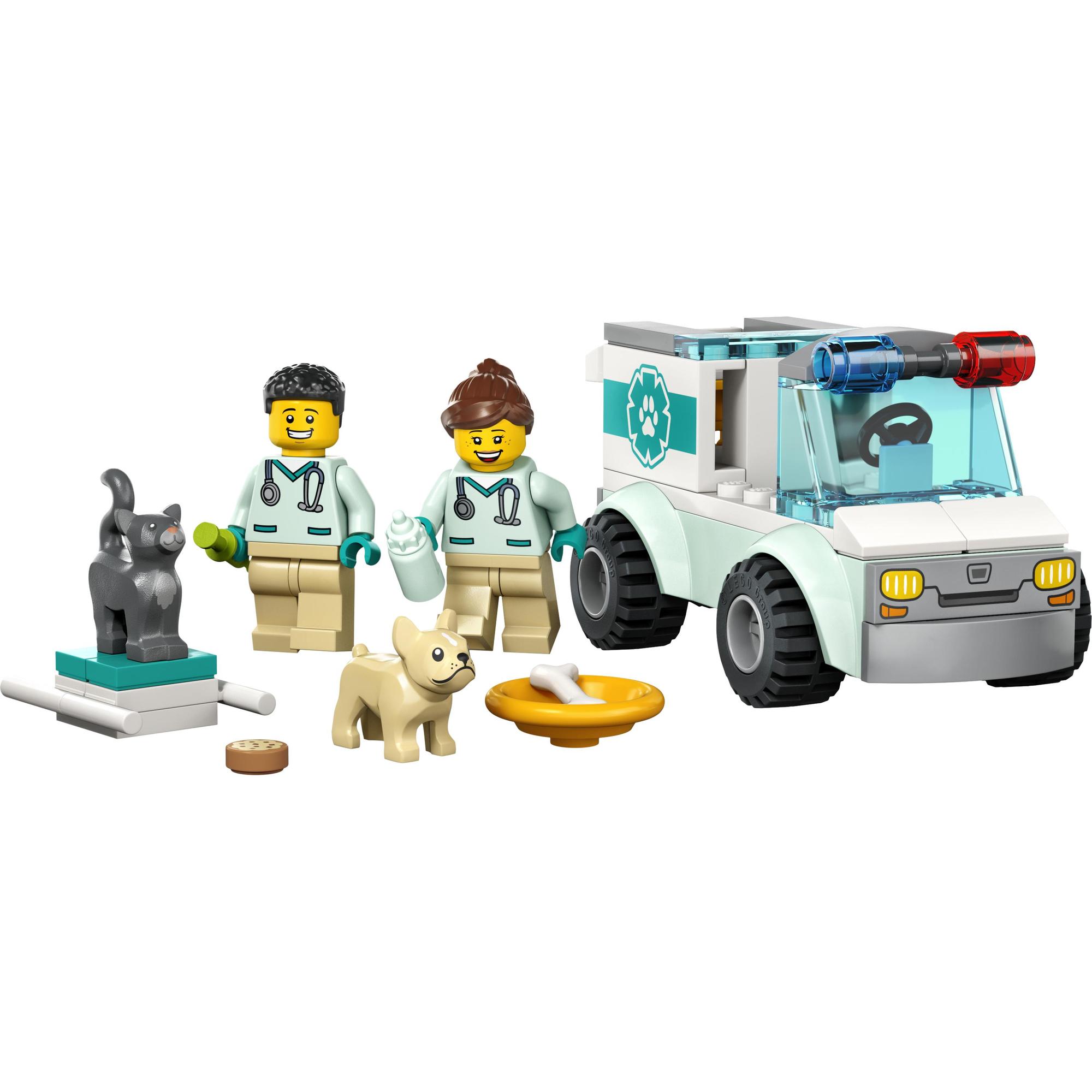 LEGO City 60382 Xe Cứu Hộ Thú Y (58 Chi Tiết)