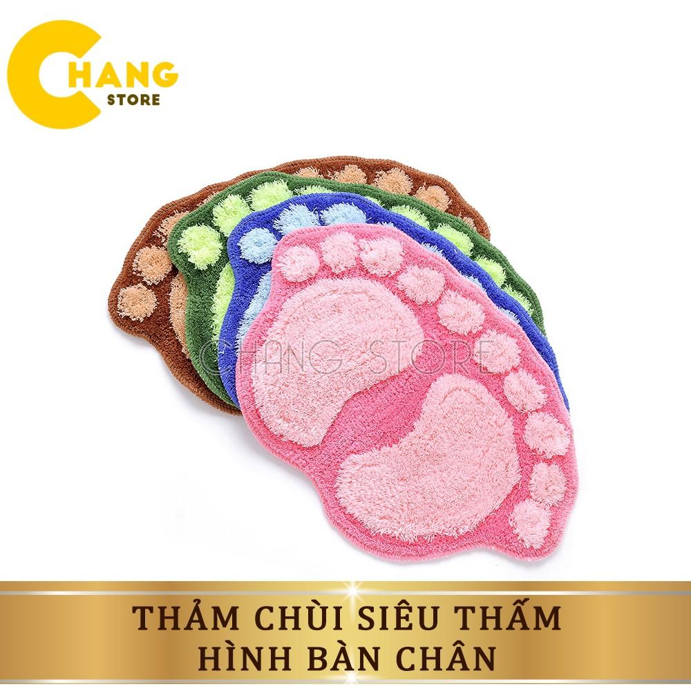 Thảm Lau Chân Hình Bàn Chân Siêu Thấm