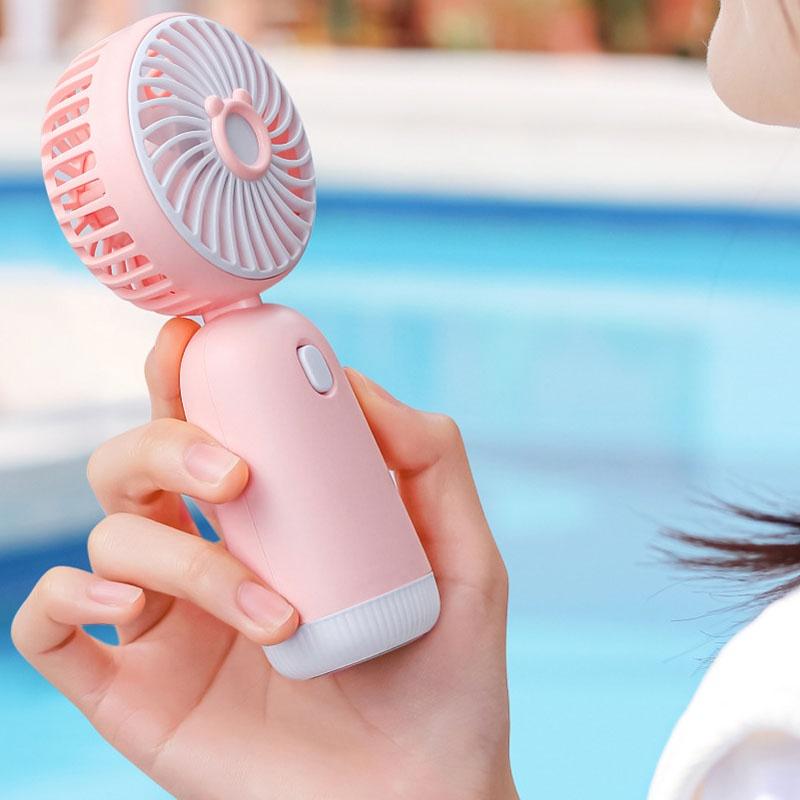 JIASHI Quạt cầm tay mới sạc usb Quạt điện đa năng cầm tay để bàn cầm tay hoạt hình Hàng nhập khẩu