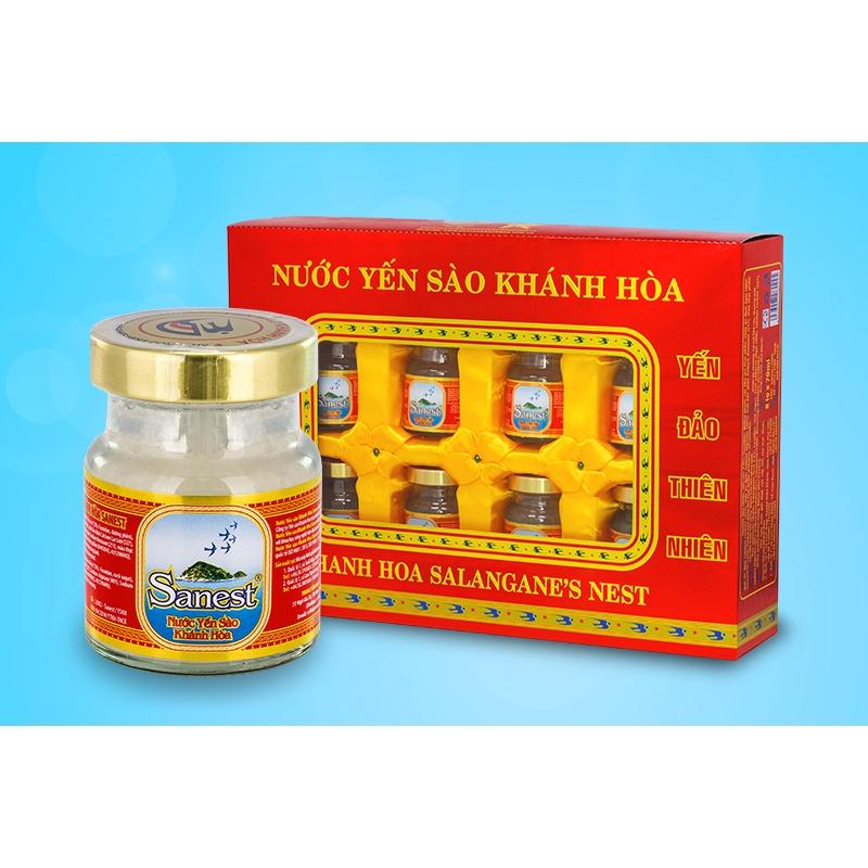 Nước Yến Sào️ CAO CẤP️Khánh Hòa Sanest Lọ 70ml, Hộp 8 Lọ - 002H8