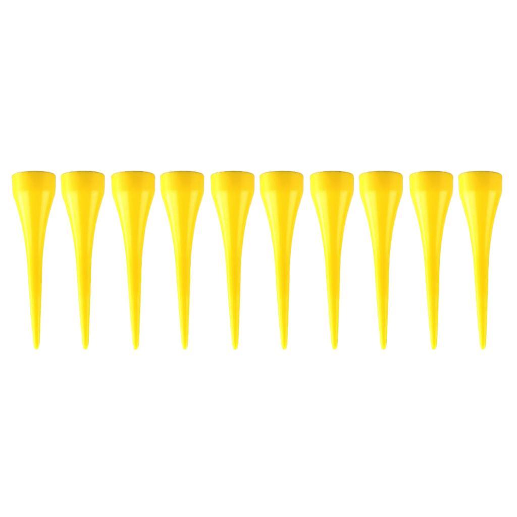 10pcs 54mm Golf Tee Pink Professional 2-1/8'' Golf Tees Replacement Yellow
