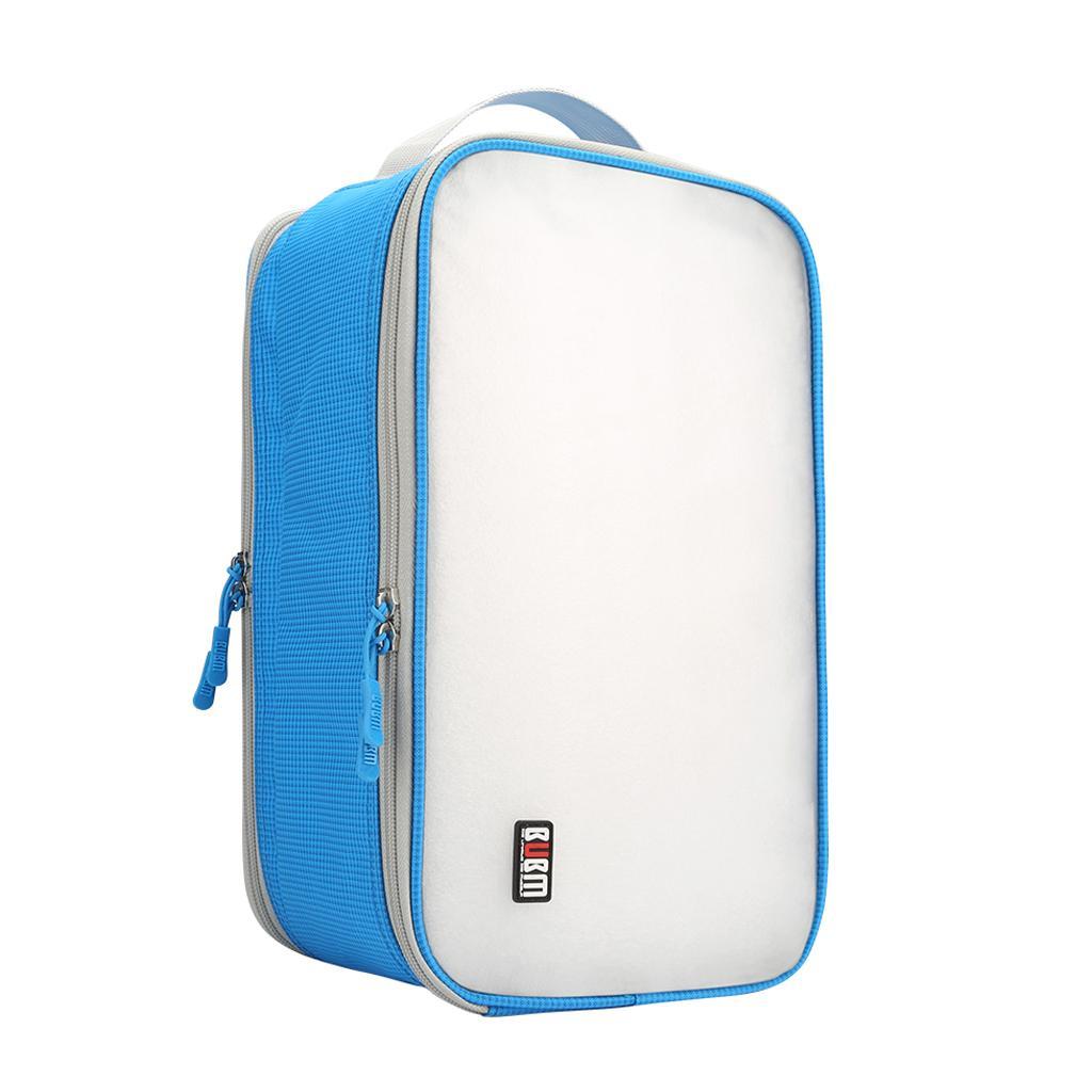 Shoe Bag Waterproof Travel Bag Shoe Organizer Case Holder 3 Pairs of Shoes-Blue