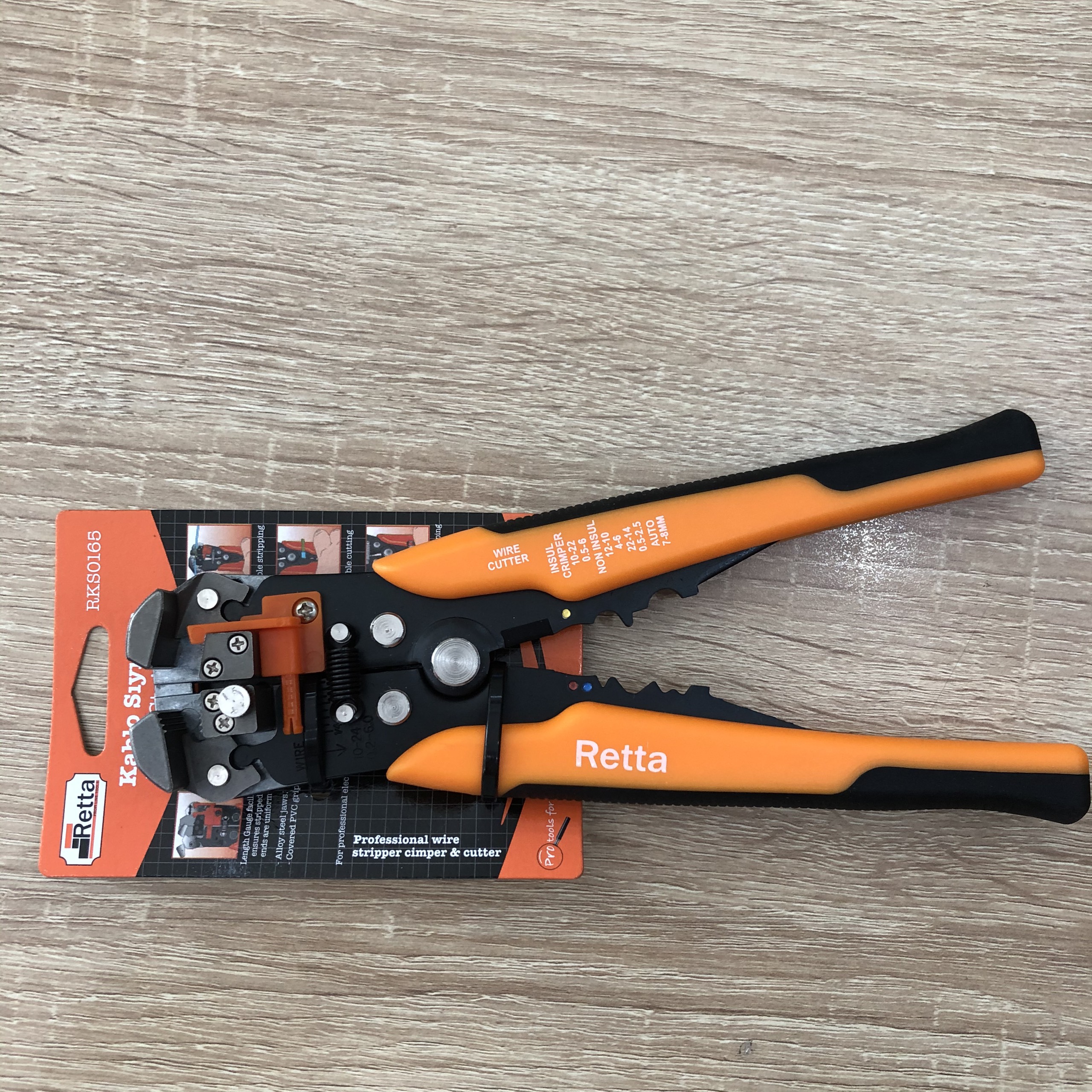 Kìm tuốt dây thông minh 205mm Retta - RKS0165