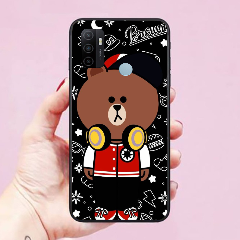 Ốp lưng điện thoại dành cho Oppo A53 hình Chú Gấu Dễ Thương