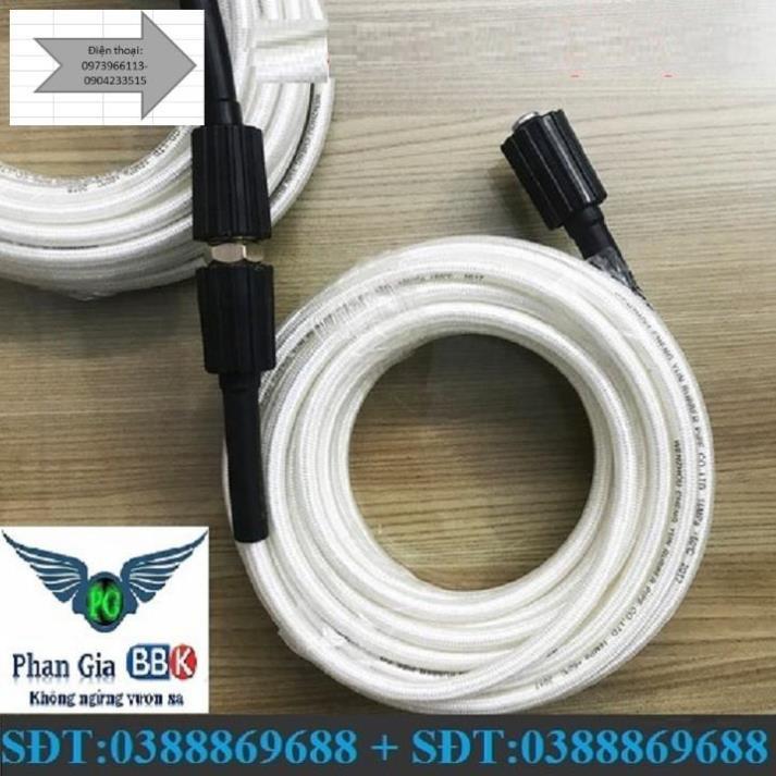 Dây rửa xe 20m, dây phun xịt, dây rửa xe gia đình - tặng cút nối