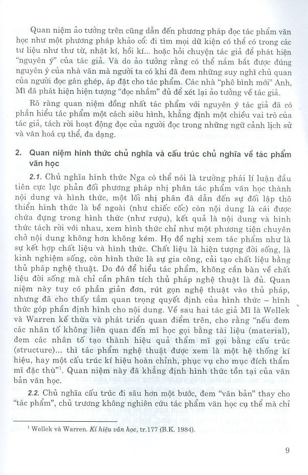 Giáo Trình Lí Luận Văn Học - Tác Phẩm Và Thể Loại Văn Học