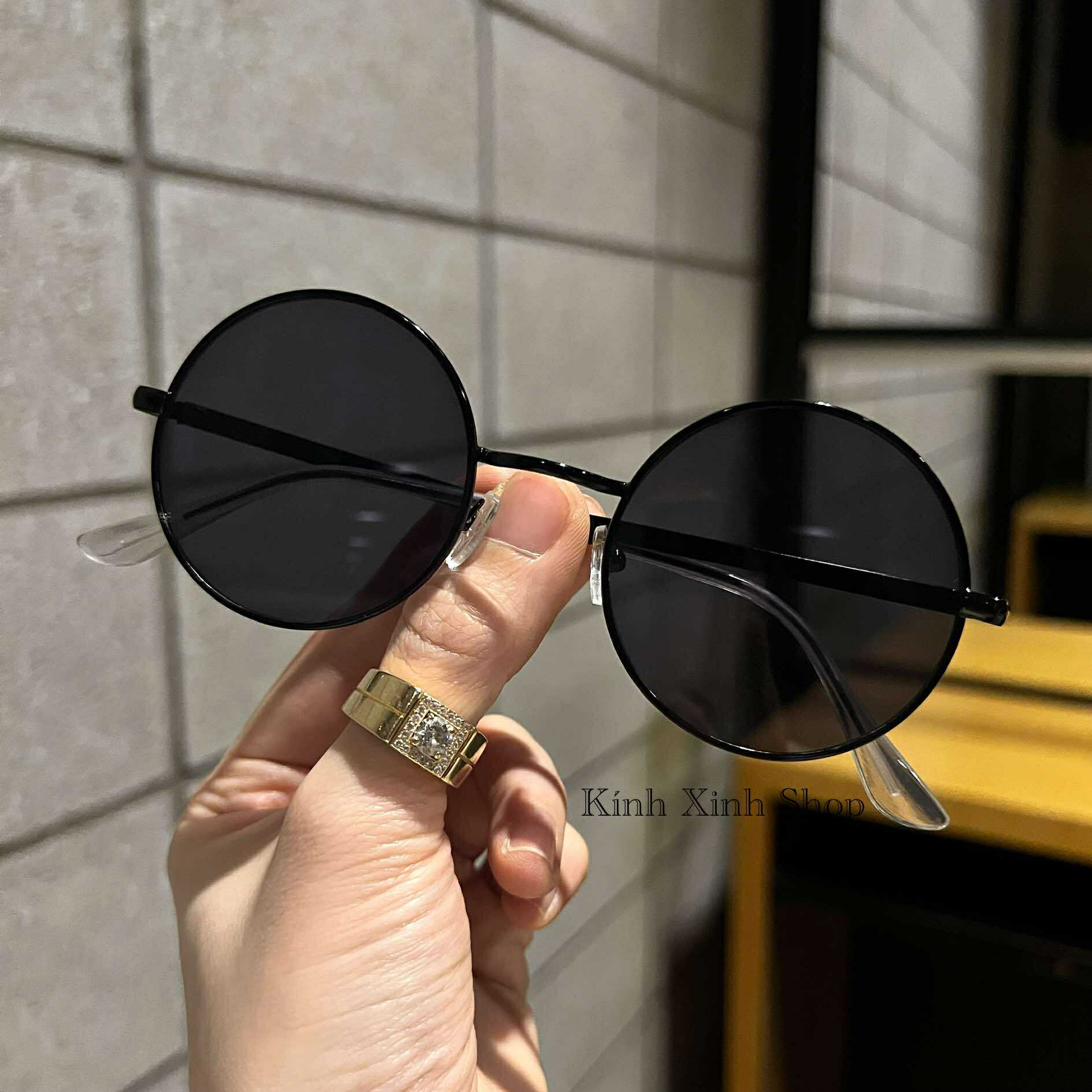 Kính râm nam nữ Mắt tròn xoe chống nắng - Kính râm Cosplay Gojo