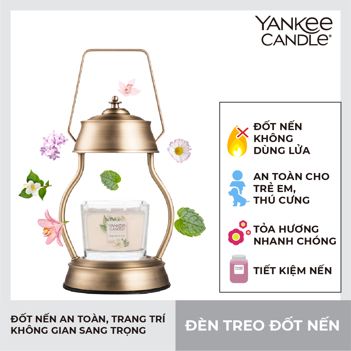 Đèn treo đốt nến Yankee Candle - Vintage