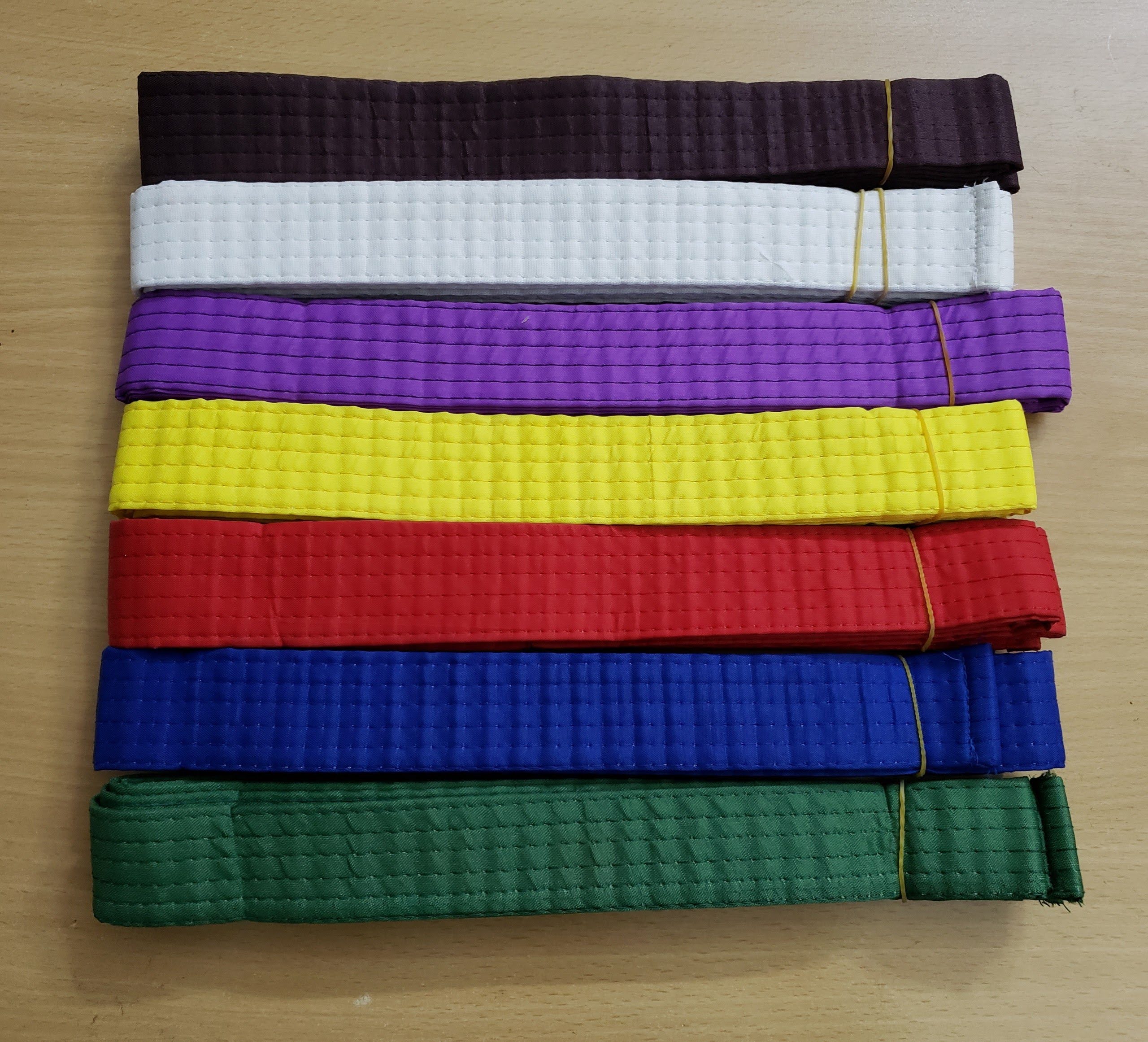 Đai võ karate - đai taekwondo, đai judo trơn không thêu chữ