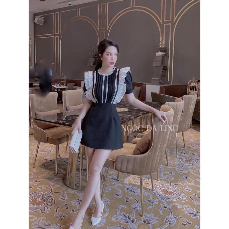 ĐẦM SUÔNG PHỐI REN VIỀN BÈO