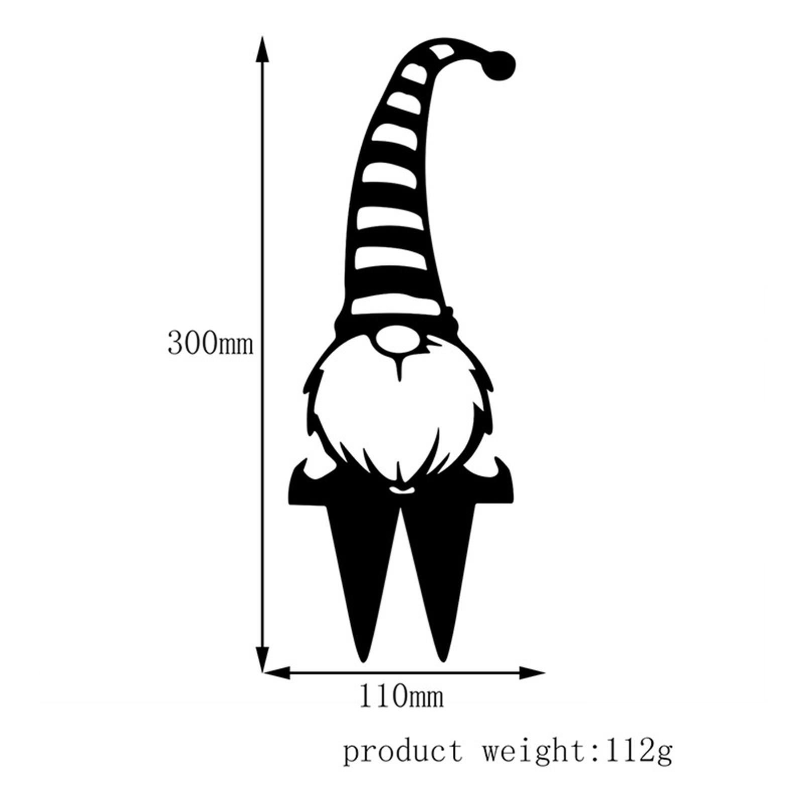 Ground Plug Home Branch Gnomes Plug-in Silhouette Outdoor Decor