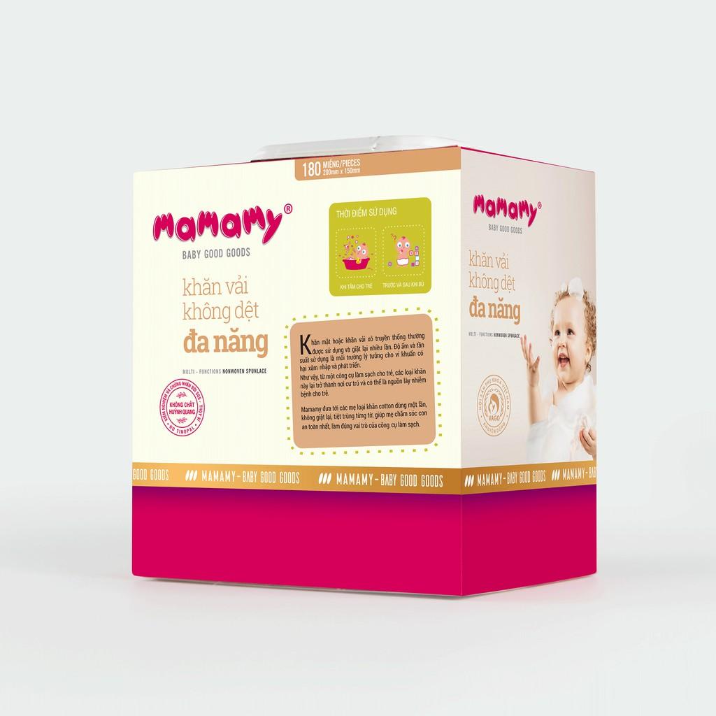 Combo 4 Hộp Khăn khô đa năng Mamamy 180 tờ