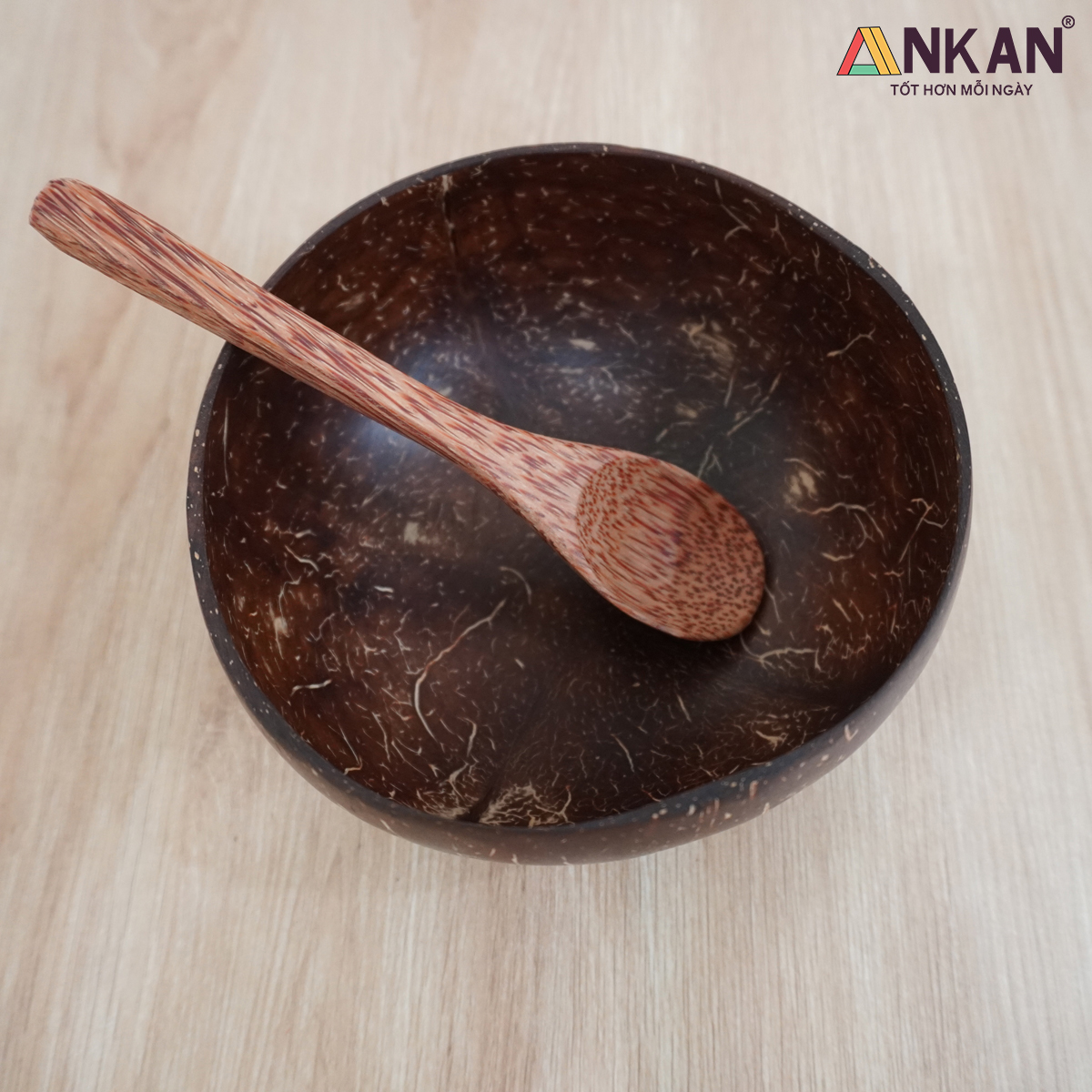 Bát Gáo Dừa Và Muỗng, Bát Gáo Dừa Thân Thiện Với Môi Trường Dùng Để Ăn Ngũ Cốc Sữa Chua Hoa Quả