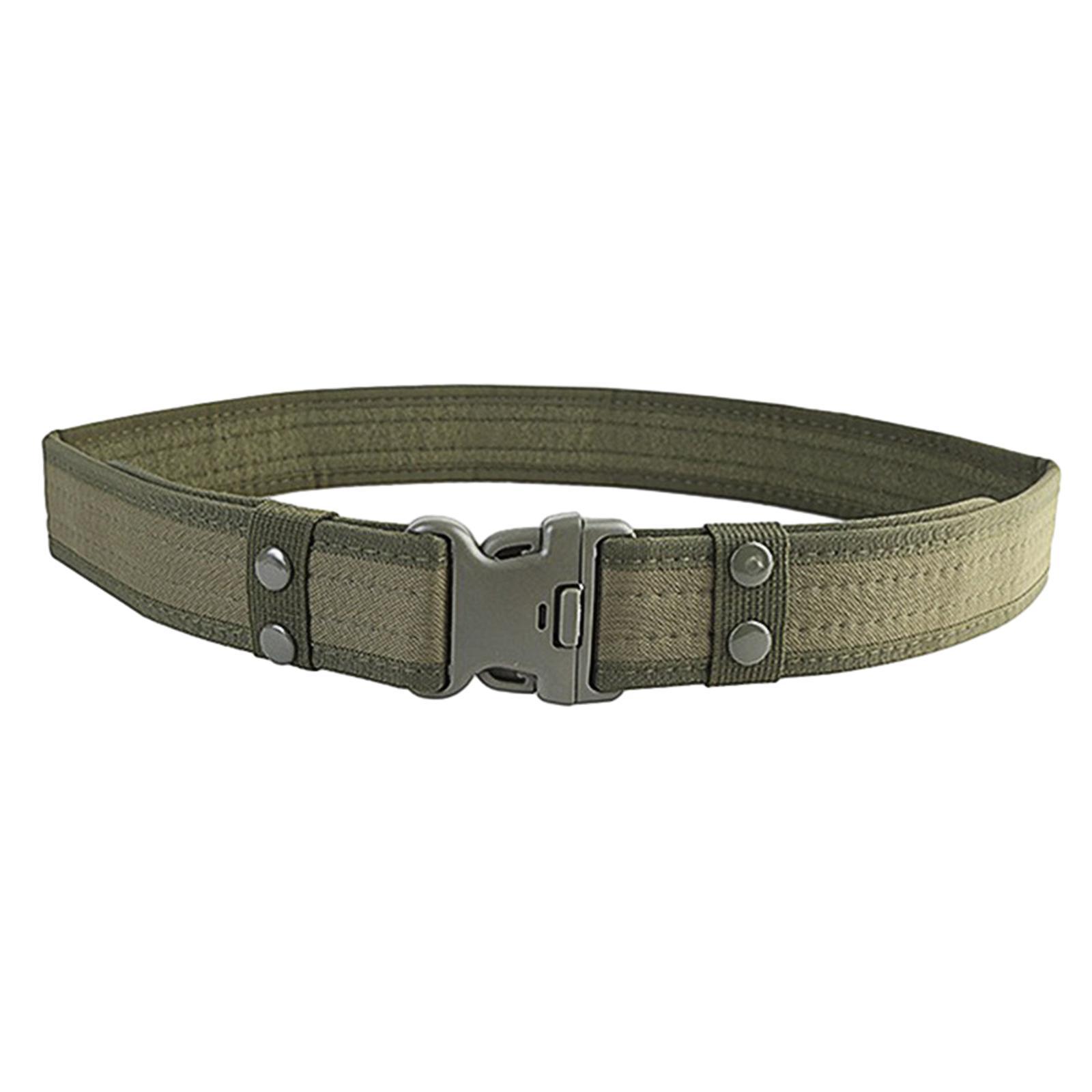 Men's Outdoor Belts Wear Resistant Outer Belt Waistband with Heavy Duty Quick Release Buckle for Leisure Sport Hiking Hunting