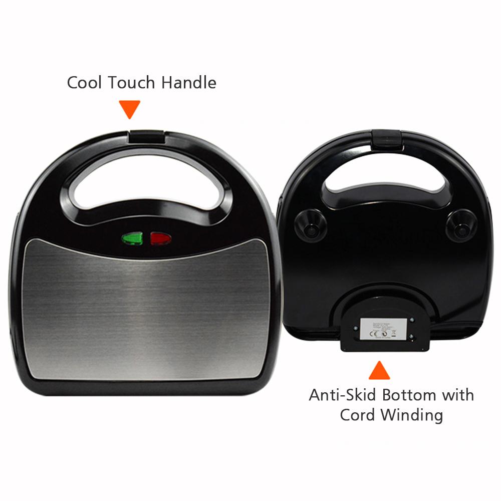 Máy Làm Bánh Mì Nướng 220V Với Tấm Chống Dính Có Tay Cầm Cảm Ứng Chống Nhiệt Có Đèn Led