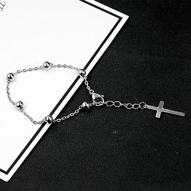 Lắc tay mắt xích thả hình chữ thập JIMIN BTS phong cách unisex