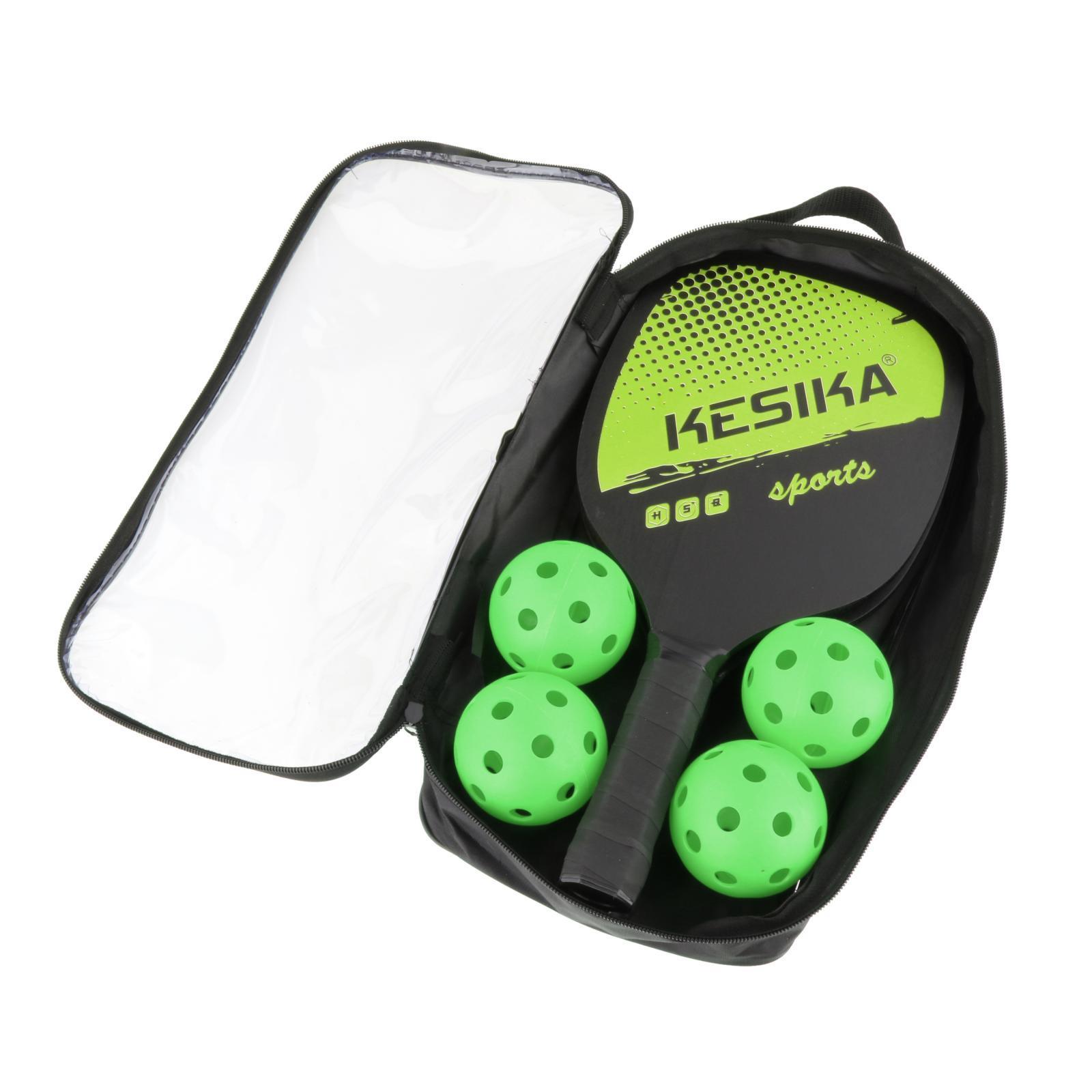 Professional Pickleball Paddles Comfort Grip with 4 Balls + Jump Rope
