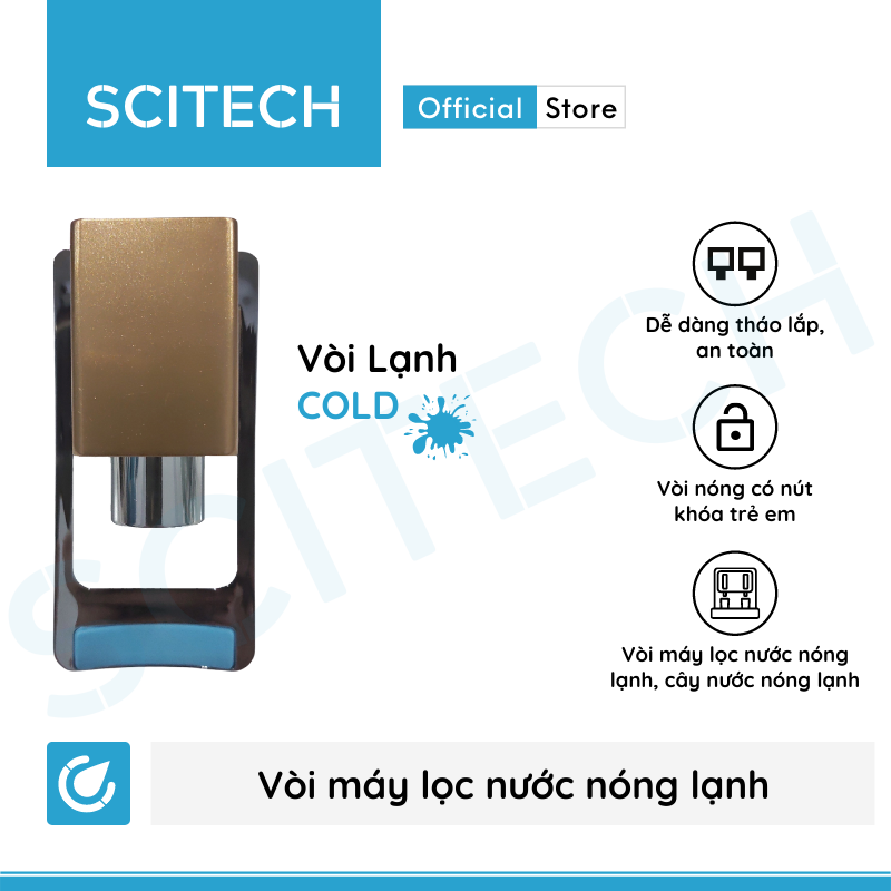 Vòi nóng lạnh dùng trong máy lọc nước nóng lạnh, cây nước nóng lạnh - Hàng chính hãng