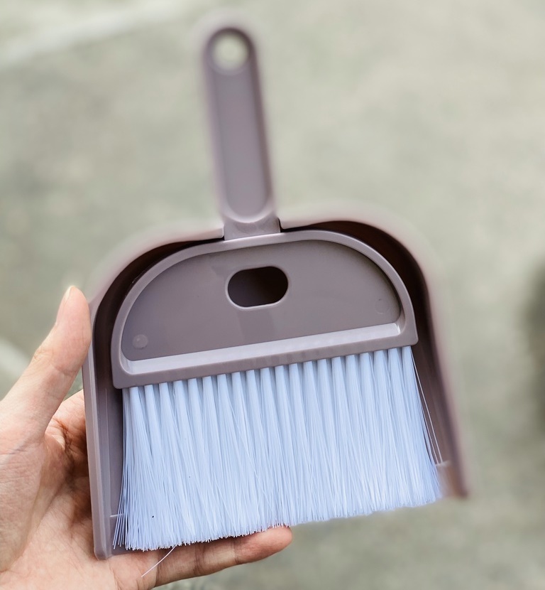 Bộ chổi và hót rác mini Broom &amp; Dustpan - Hàng Nội Địa Nhật Bản