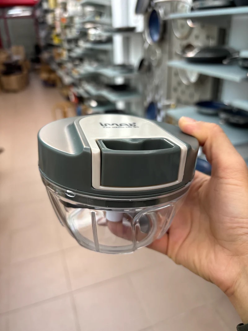 Cối xay tỏi ớt kéo tay iMat