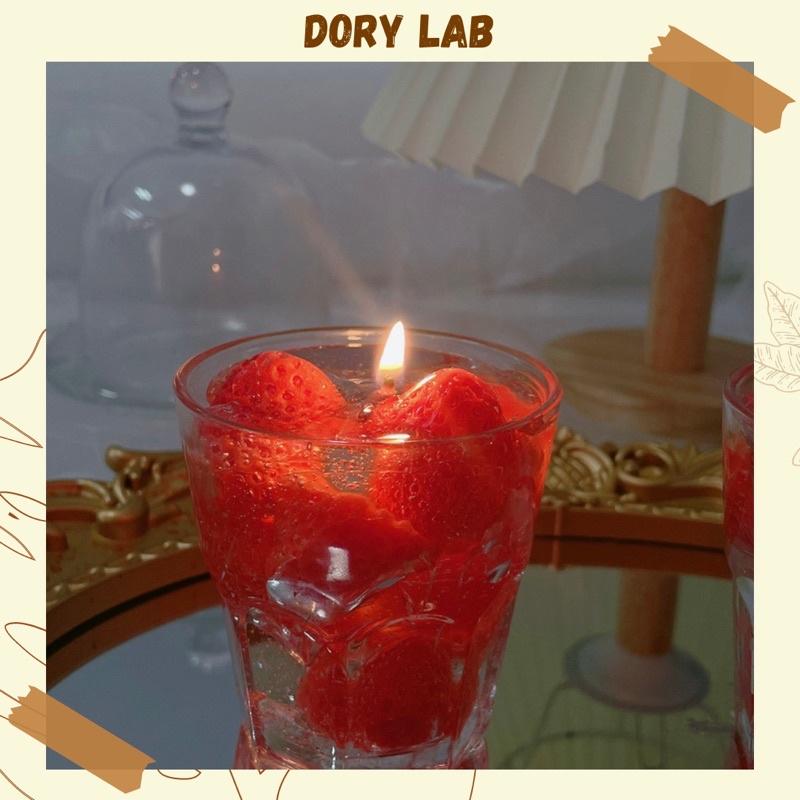 Nến Thơm Handmade Ly Thạch Jelly Dâu - Dory Lab