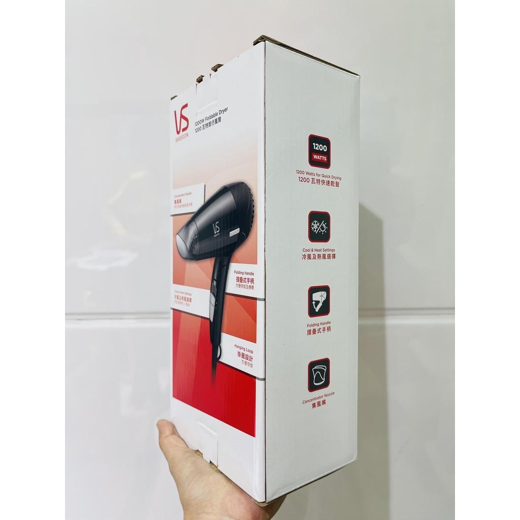 Máy sấy tóc tay cầm gấp gọn VS Sassoon 1200W màu đen
