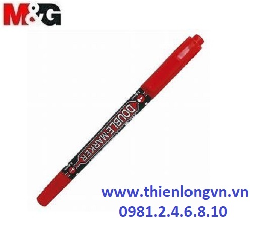 Bút dạ kính 2 đầu M&G - APM21372 mực đỏ