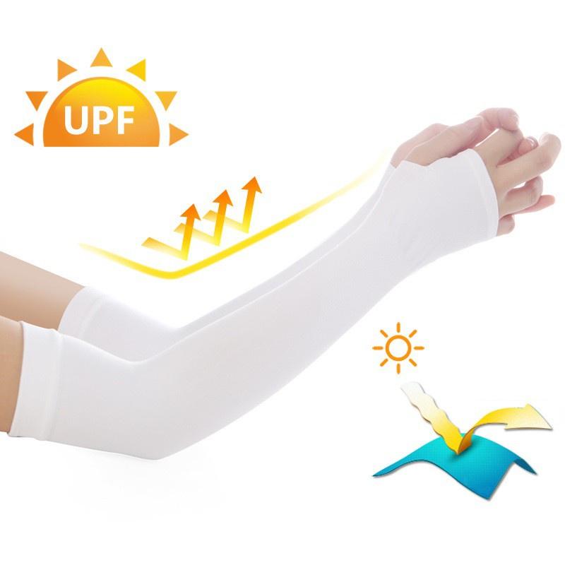 Găng Tay Chống Nắng Xỏ Ngón Kiểu Hàn Quốc Let's Slim Chất Liệu Cotton Co Giãn Dày Dặn Ngăn Tia UV, Nhiều Màu