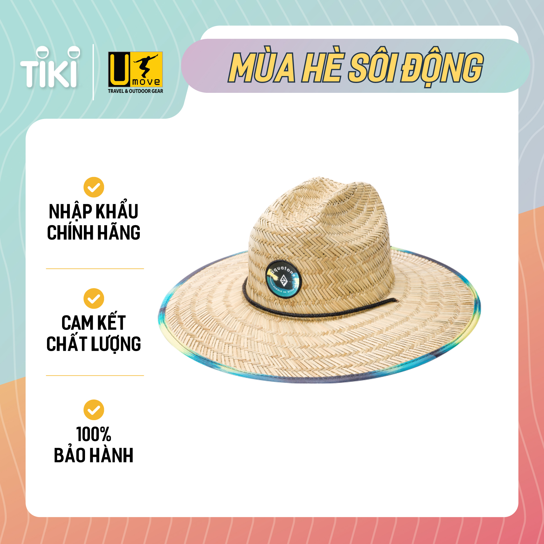 MŨ CÓI AQUATONE STRAW HAT TC-ASH300