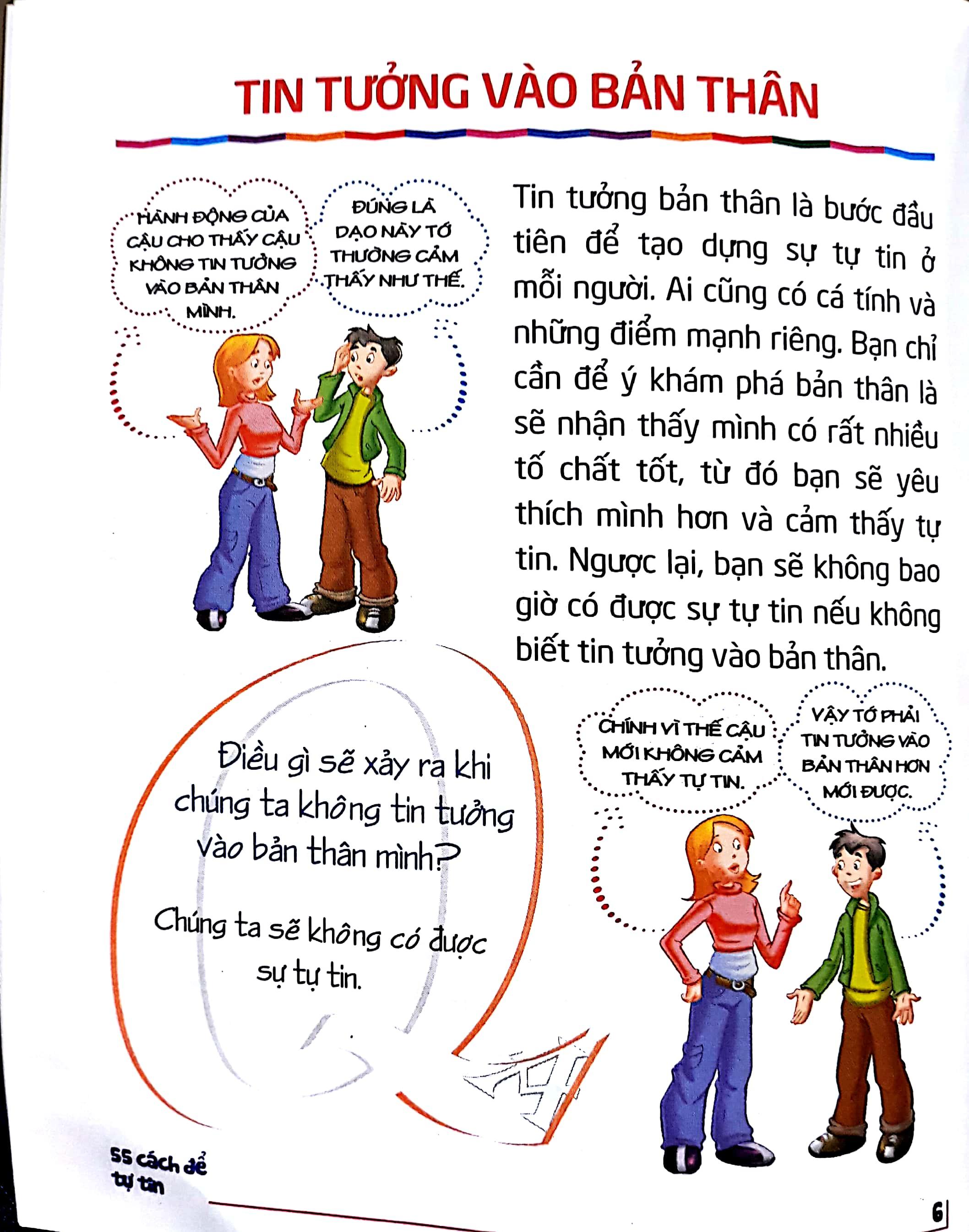 Sách 55 Cách Để Tự Tin