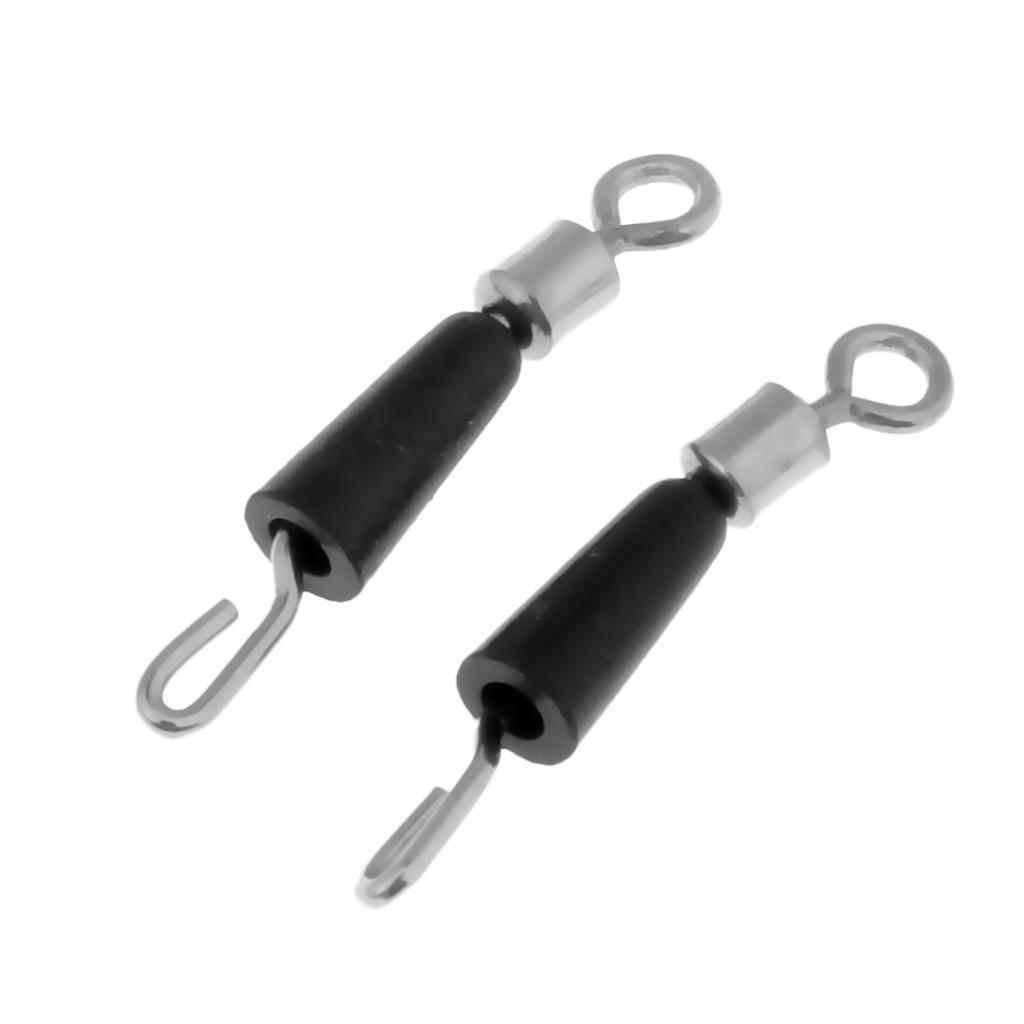 200Pcs Quick Change M+S Fishing Swivels Sub-line Hook Clip Snap Saltwater
