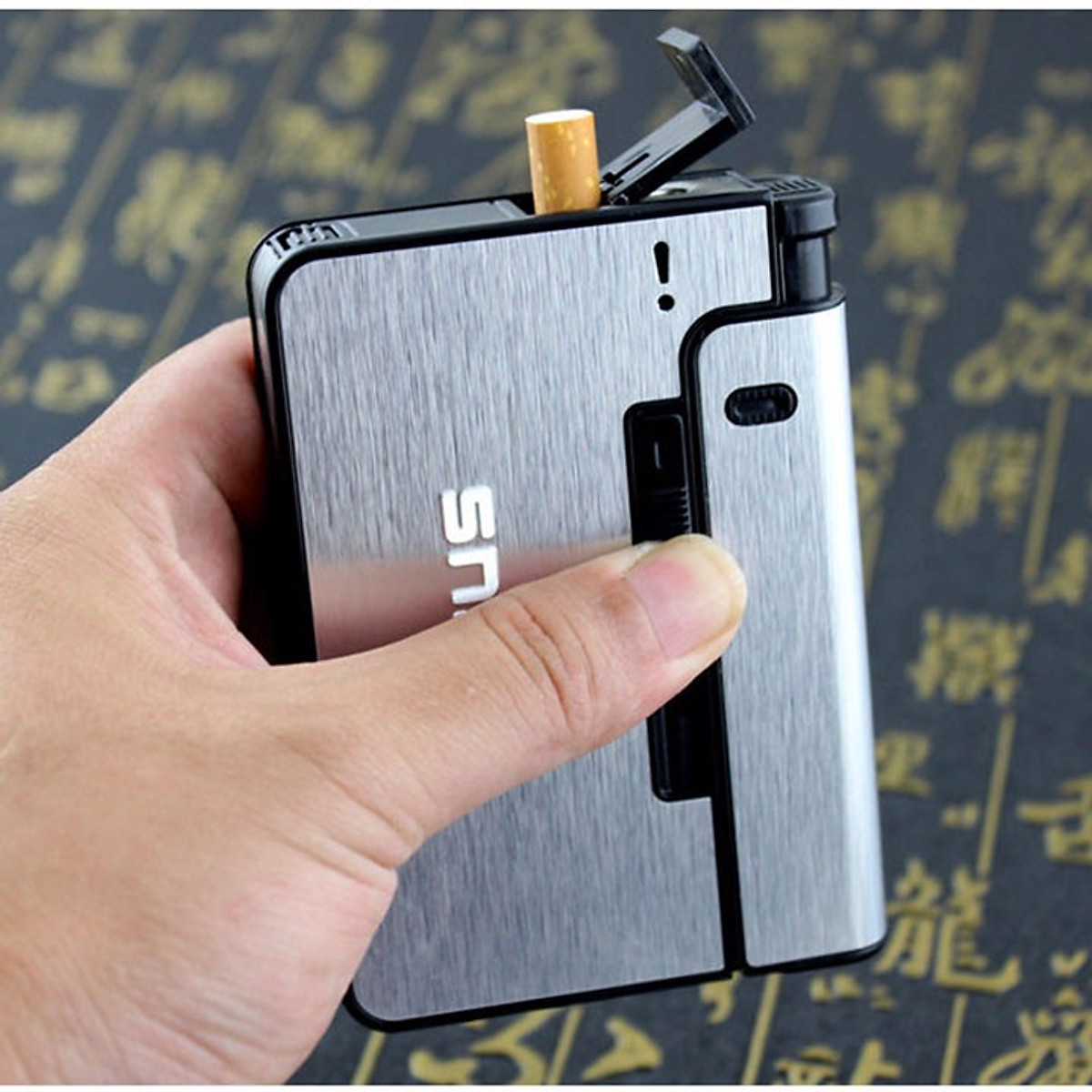 Bật Lửa Kiêm Kiêm Bao Đựng Thuốc KhoNCC Hàng Chính Hãng - KDHS-4955-BLuaFC