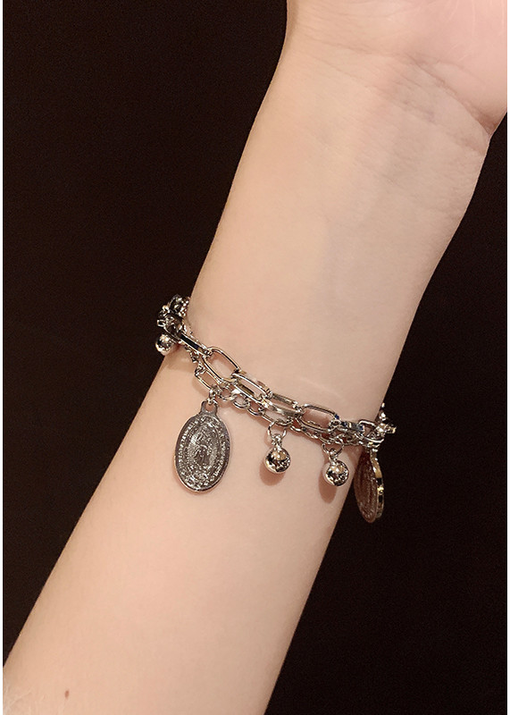 Lắc tay nam nữ đẹp Unisex dây kép Hàn Quốc