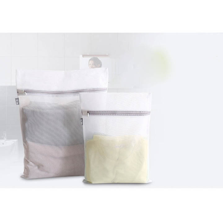 Hình ảnh Combo nhiều túi lưới giặt đồ cho máy giặt bảo vệ quần áo chống biến dạng chất lượng tốt dây kéo lưới mịn Polyester
