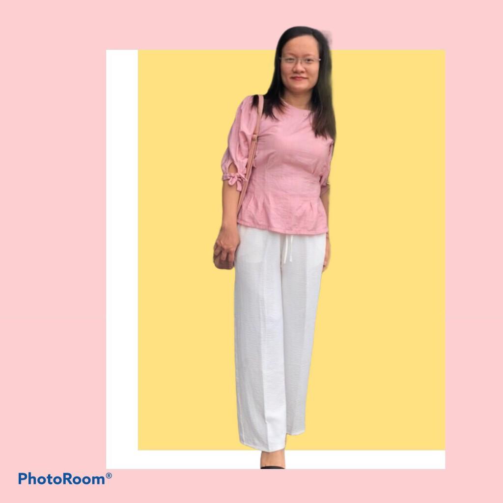 Quần Đũi Nữ Phom Rộng Ống Rộng Chất Vải Đũi Mềm Mịn Siêu Đẹp Giá Rẻ